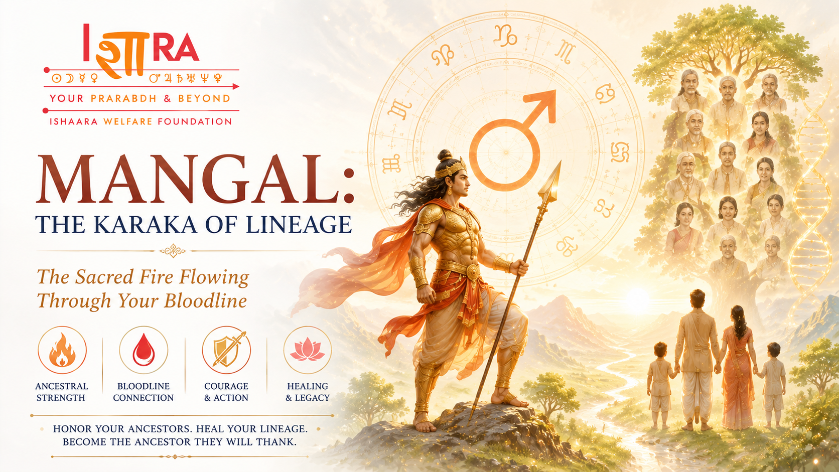 Mangal: The Karaka of Lineage — The Sacred Fire Flowing Through Your Bloodline