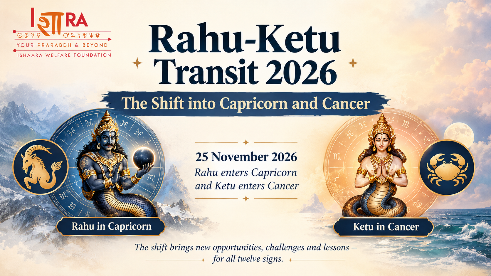 Astro Update: Rahu-Ketu Transit 2026 — The Shift into Capricorn and Cancer