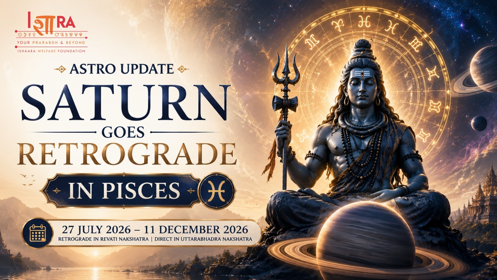 Astro Update: Saturn Goes Retrograde in Pisces (Revati Nakshatra)